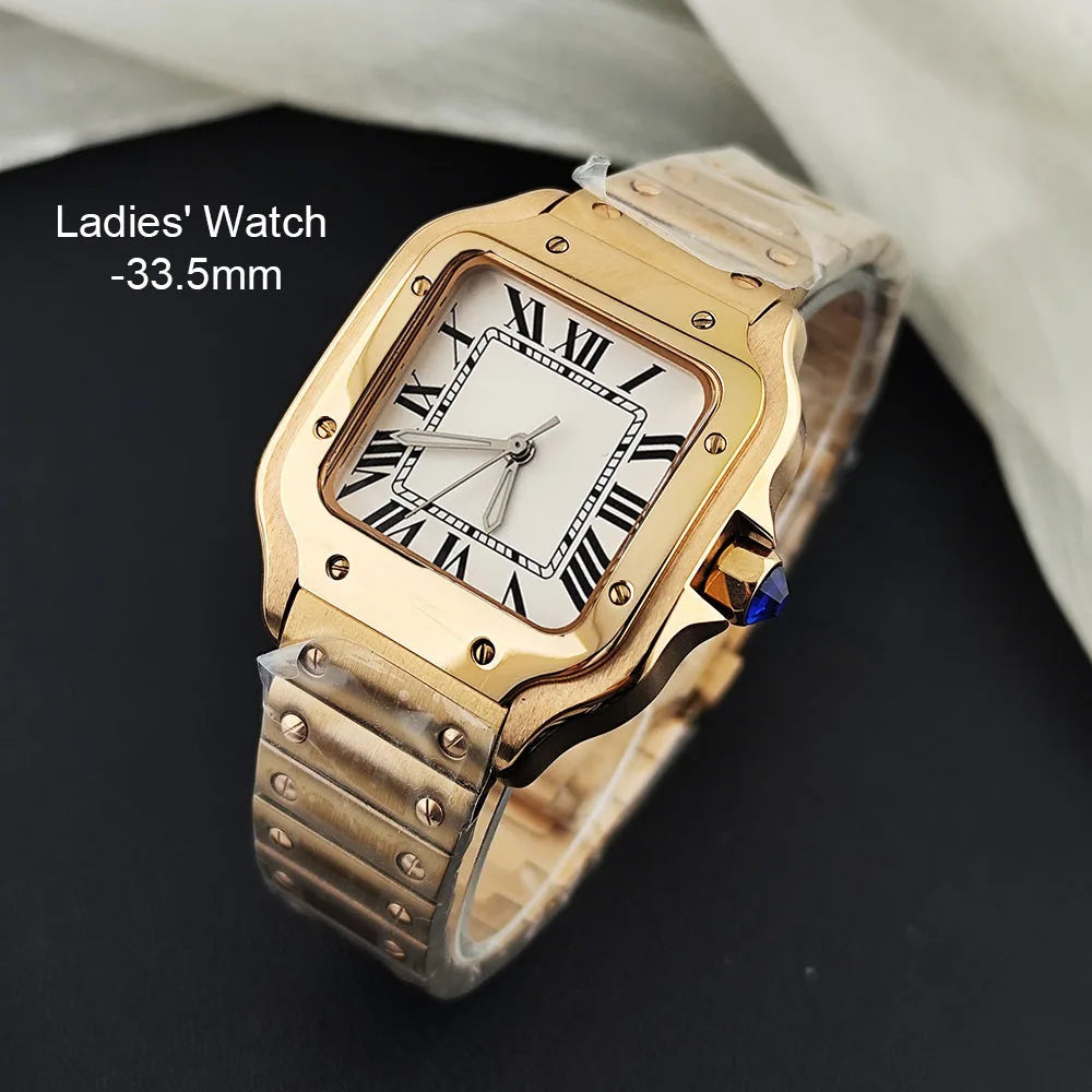 Reloj de Moda para Mujer 2026, Modelo NH05, Color Rosa Plateado, Acero Inoxidable, Logotipo Personalizado, Movimiento NH05