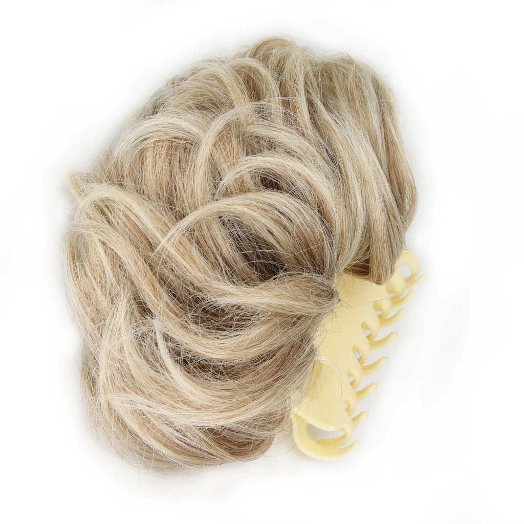 Extensiones de Cabello Sintético con Clip, Moño Despeinado, Postizo Rizado para Mujer, Uso Diario y Fiestas, Varios Colores Disponibles