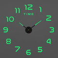 Reloj de pared con espejo acrílico de Número Romano grande 2D/3D, pegatina de moda DIY, relojes de cuarzo, reloj, decoración del hogar, pegatinas para el salón