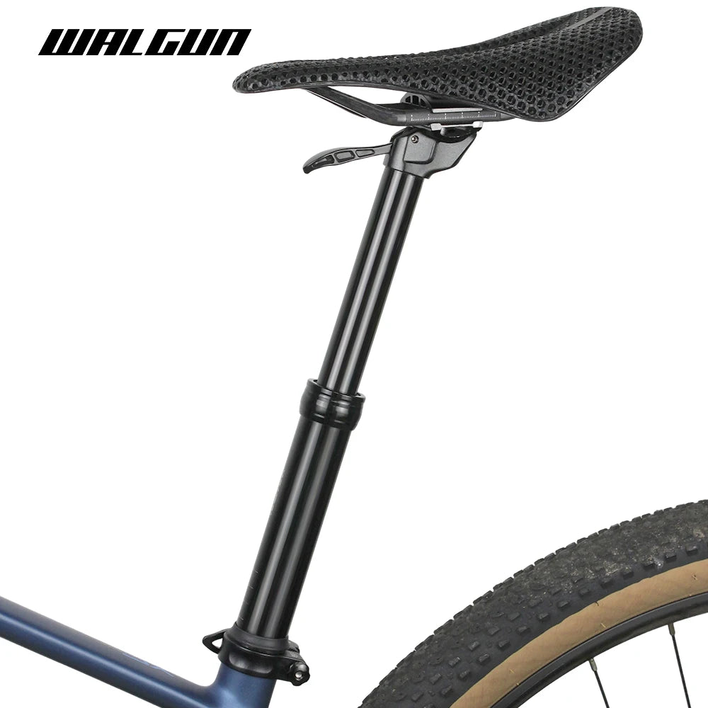 WALGUN 25A tija de sillín de bicicleta cuentagotas para Mtb 27,2/30,9/31,6mm tija de sillín de suspensión de bicicleta Mtb tija de sillín telescópica Manual hidráulico