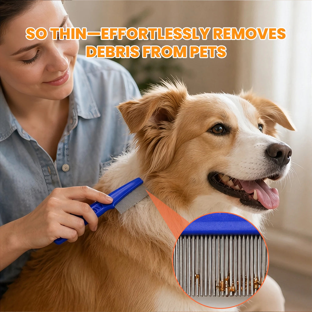 Set de 5 peines para mascotas, para pelo de perros y gatos. Peine desenredante, peine especial para cepillar mascotas, removedor de pelo suelto, rascador de pelo y adelgazador de pelaje para gatos.