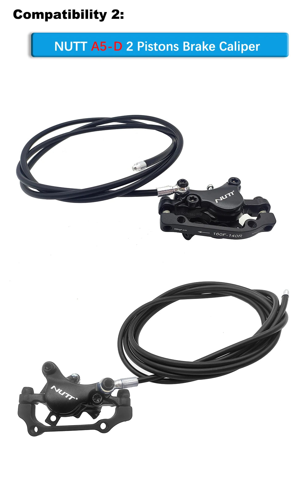 NUTT Y-5 A5-D tubo de aceite 1,35 m 2,2 m para Scooter E-bike pinzas eléctricas tubo de aceite aguja de aceite cabeza de oliva tapa de goma junta plateada