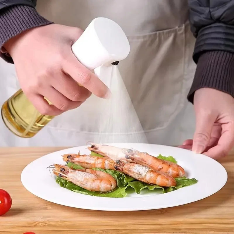Spray de aceite para cocinar, botella dispensadora de aceite de oliva, pulverizador, niebla, vinagre de aceite de calidad alimentaria reutilizable, botella pulverizadora, accesorios de cocina
