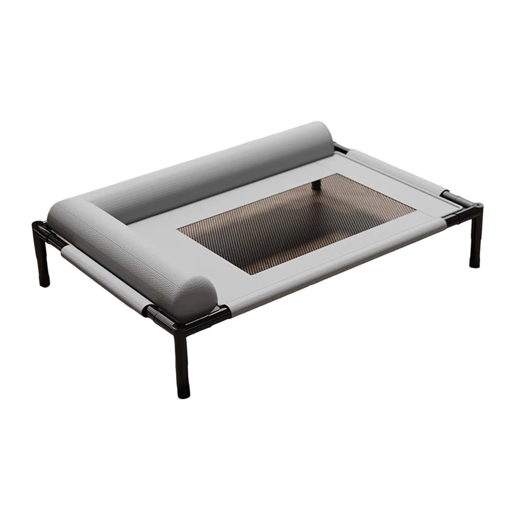 Muebles para mascotas, cama elevada de malla, transpirable con almohada, cama elevada para perros y gatos, extraíble, exterior, Camping, tren para tomar el sol, hogar, césped