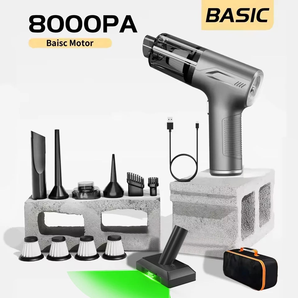 CENRR 98000PA Mini aspiradora de coche inalámbrico potente limpiador de coche inalámbrico aspiradora portátil de mano pistola de aire