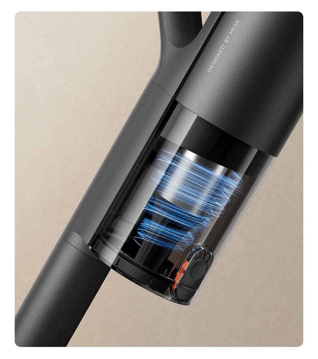 Aspiradora para coche MIJIA, succión de 21 kPa, carga rápida tipo C, recipiente para polvo de 150 ml, para aspiradoras inalámbricas domésticas, batería de 2400 mAh
