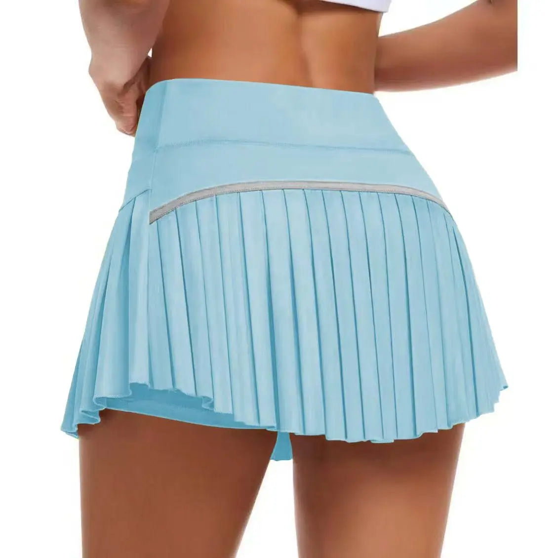 Faldas de tenis gimnasio Golf correr faldas pantalón plisadas de talla grande coloridas mujeres S-XXL deportes Fitness faldas pantalón de cintura alta con bolsillo