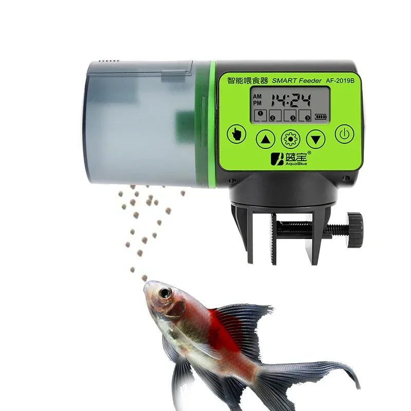 Alimentador automático de pecera, alimentador de sincronización inteligente, alimentador de peces dorados, aparato de alimentación de acuario de peces de gran capacidad