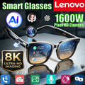 Gafas Inteligentes Lenovo 8K con IA, Traducción por IA, Llamadas Bluetooth, Reproductor de Música, Control de Cámara, Anti-luz Azul, Novedad 2026