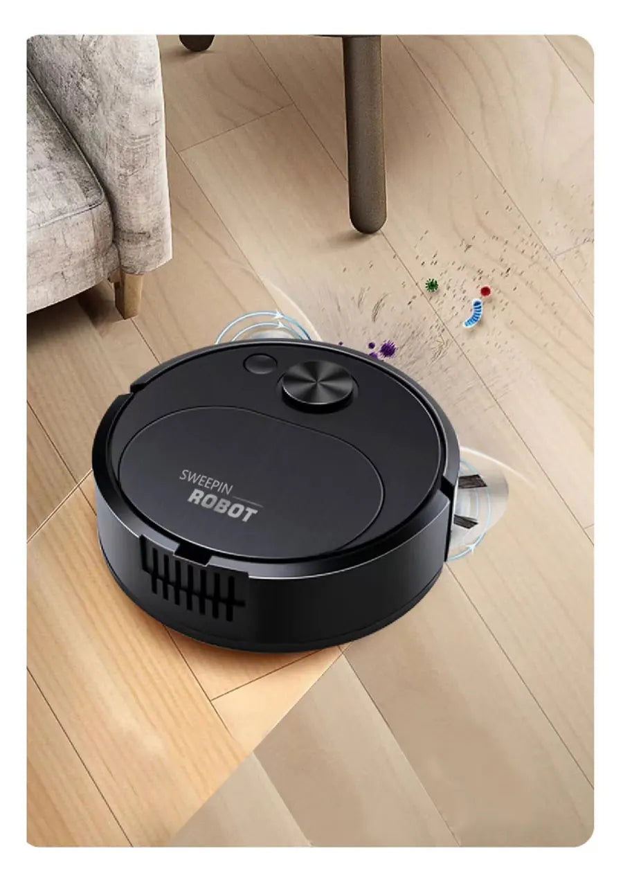Nuevo Robot aspirador de barrido USB, fregado 3 en 1, inalámbrico inteligente, 1500Pa, limpieza de arrastre, barrido de suelo para el hogar y la Oficina
