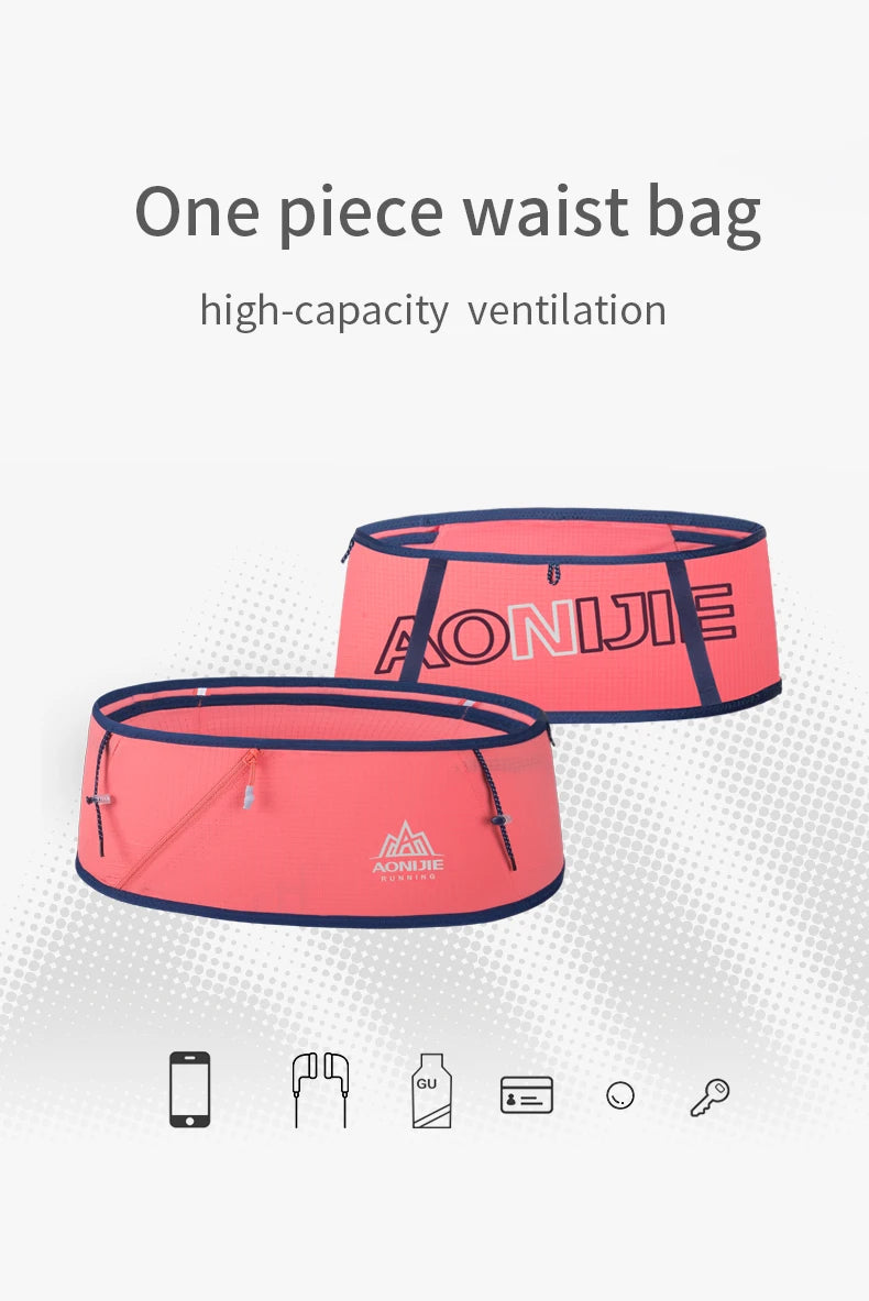 AONIJIE W8101 cinturón de hidratación para correr riñonera bolsa de dinero de viaje Trail Marathon gimnasio entrenamiento Fitness soporte para teléfono móvil