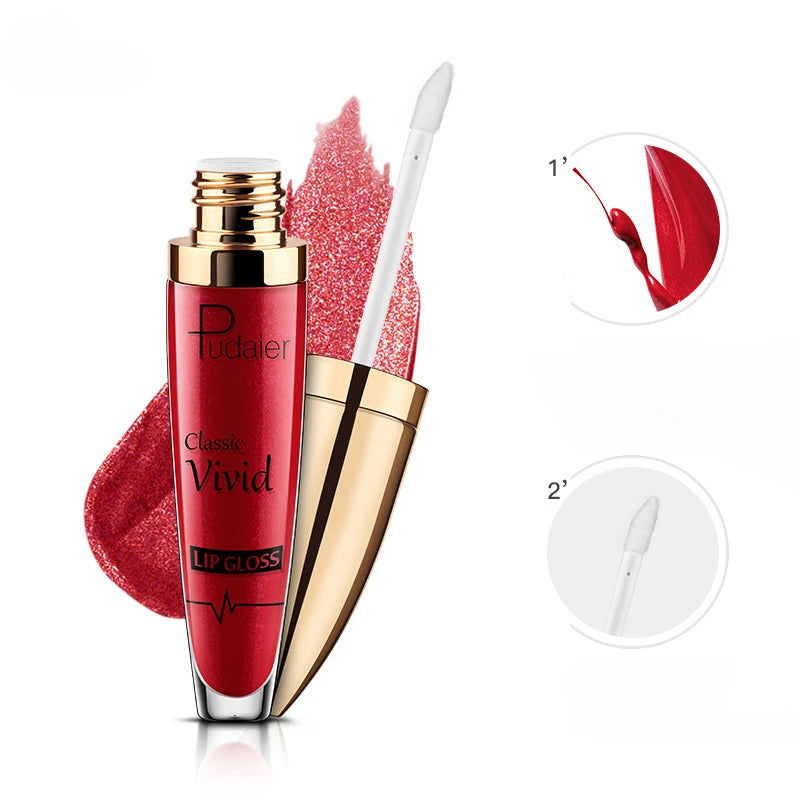 Lápices labiales líquidos con purpurina mate, brillo de labios brillante con diamantes, resistente al agua, brillo de labios de larga duración, Maquillaje de tinte de labios para mujer