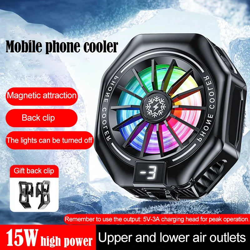 Enfriador Black Shark para teléfono celular, ventilador de refrigeración móvil, ventilador para juegos, accesorios de refrigeración para teléfono, enfriador portátil para juegos de teléfono