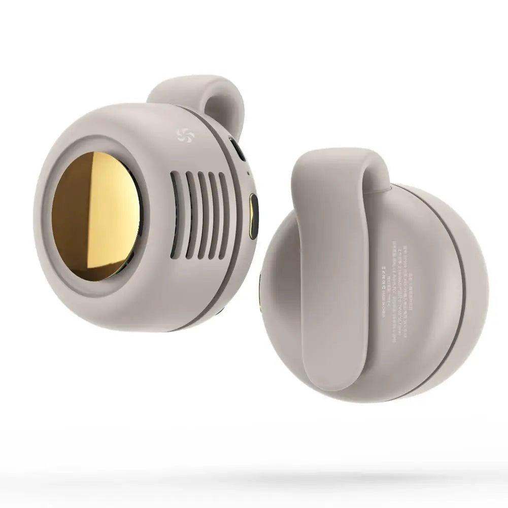 Mini ventilador con clip para colgar en la cintura y el cuello, ventilador eléctrico de refrigeración por aire, ventilador USB sin aspas para acampar al aire libre, accesorios de pesca