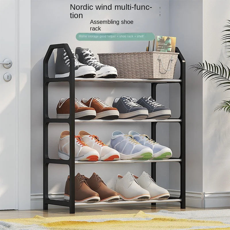 Estante de almacenamiento creativo de 4 niveles para dormitorio, mueble para el hogar, estantería de cocina, soporte para colgar, modelo T1 Four 2026