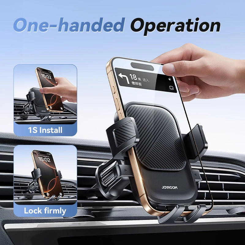 Joyroom Soporte para teléfono para automóvil 360 °   Soporte para teléfono con rotación de ventilación de aire para coche, soporte Universal para teléfono móvil manos libres para teléfonos de 4,7-6,9 pulgadas