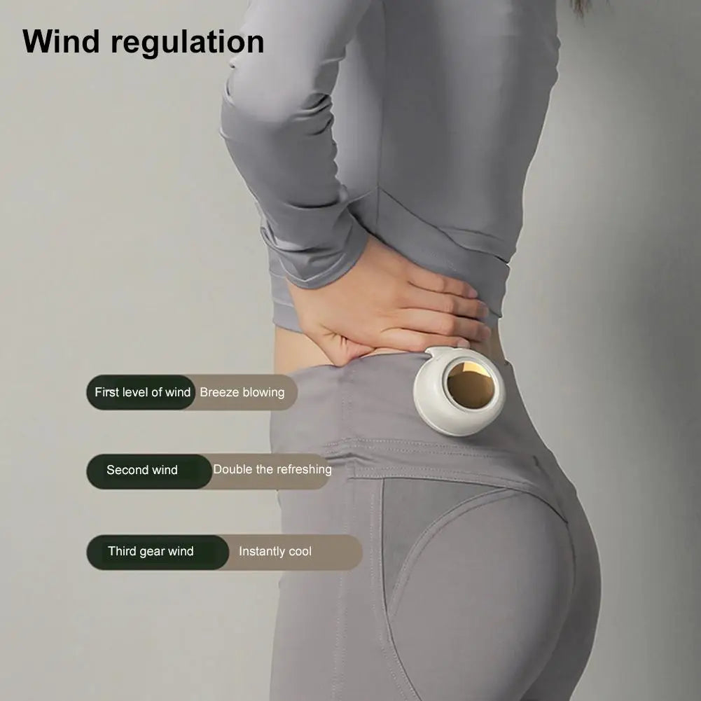 Mini ventilador con clip para colgar en la cintura y el cuello, ventilador eléctrico de refrigeración por aire, ventilador USB sin aspas para acampar al aire libre, accesorios de pesca