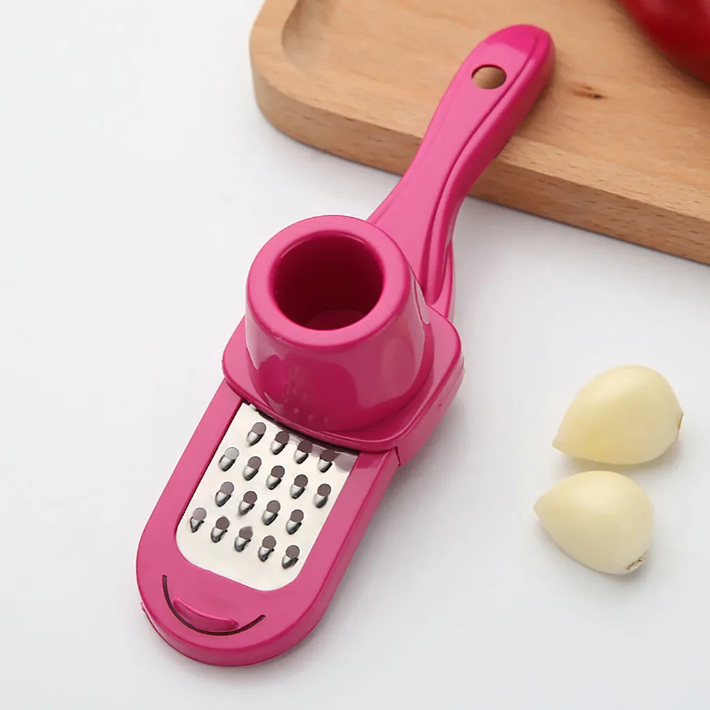 Trituradora de ajo de 1/2 piezas, prensa Manual multifuncional, rallador de ajo de jengibre, cortador, pelador de ajo, herramientas de cocina
