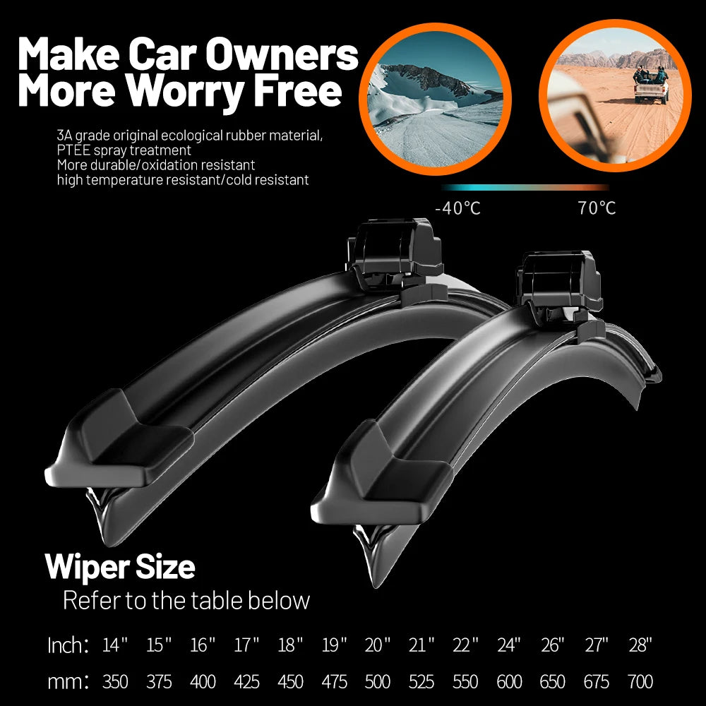Limpiaparabrisas delanteros para BMW X3 F25 2010-2017 2011 2012 2013 2016 parabrisas ventana delantera 26 "+ 20" Accesorios