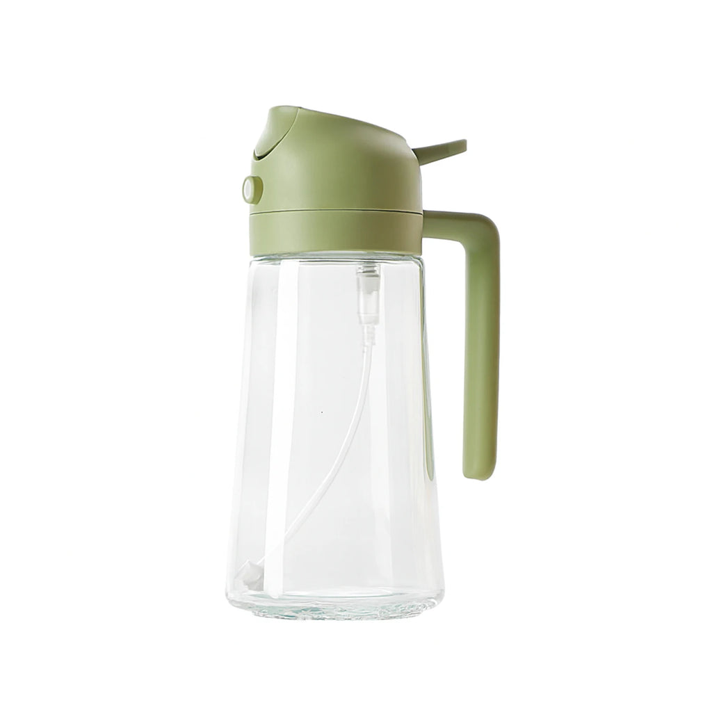 Botella pulverizadora de aceite de oliva para vertido de botella de aceite para cocinar especias de aceite dispensador de Camping con tapa automática agitador de especias