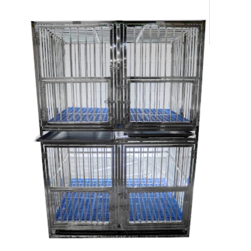 Jaula Plegable de Alambre Metálico Reforzado de Acero Inoxidable para Perros Grandes, Casetas Plegables para Mascotas, Jaulas para Perros Adultos en Oferta