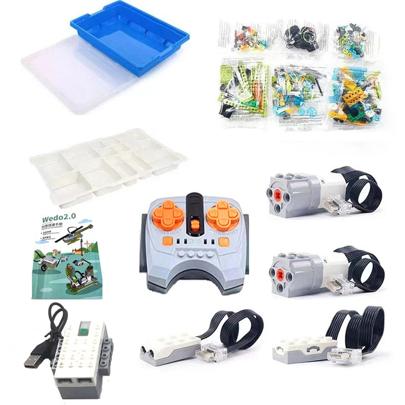 WeDo 2,0 Core Set Scratch 3,0 RC robótica escuela vapor Kit de bloques de construcción educativos Compatible Legoeds 45300 ladrillos juguetes regalos