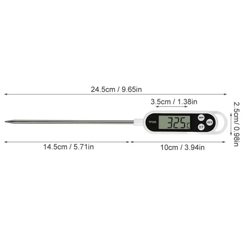 Termómetro de alimentos TP300, termómetro Digital de agua y aceite para cocina, sonda para cocinar carne, horno electrónico para barbacoa, herramientas de cocina