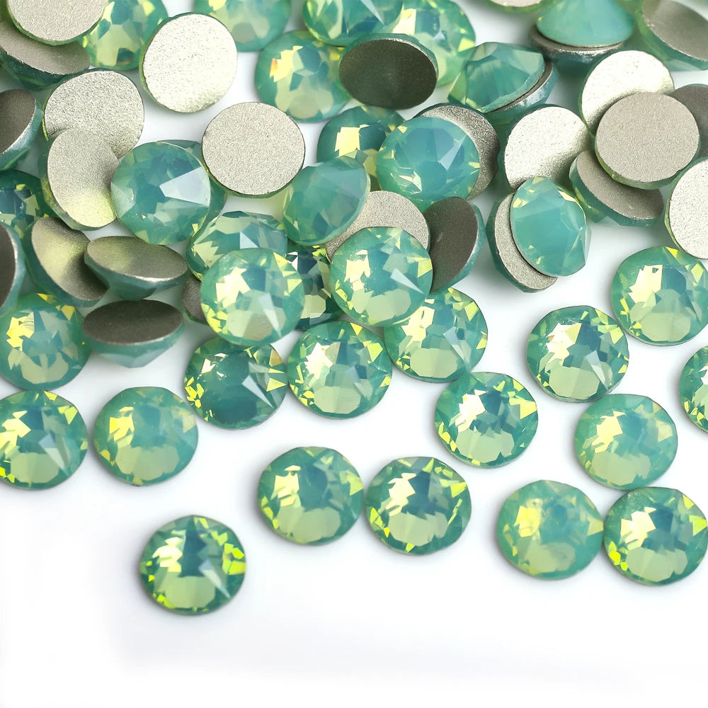 VC 2088-diamantes de imitación para decoración de uñas, 16 caras de corte, cristales brillantes, ss10-30 Strass 8Big + 8Small, sin fijación térmica