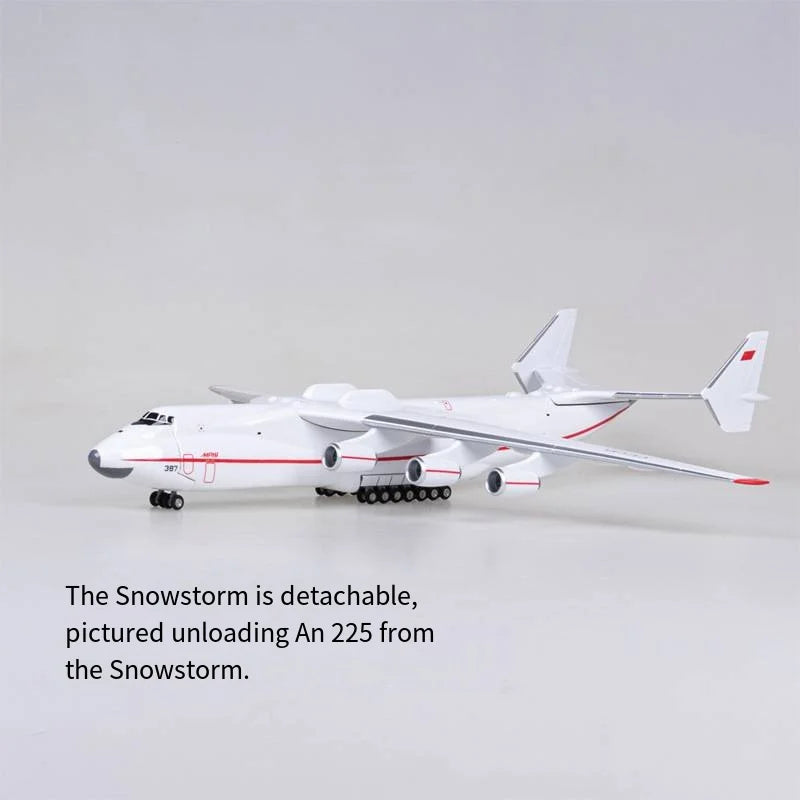 Antonov AN-225 Avión de transporte escala 1/200 42cm modelo de avión de simulación adorno de recuerdo juguete colección de exhibición ornamento