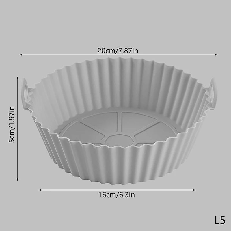 Molde Universal de silicona para freidora de aire, estera de silicona para freidora de aire, estera para hornear, estera para hornear de silicona, 20/16CM