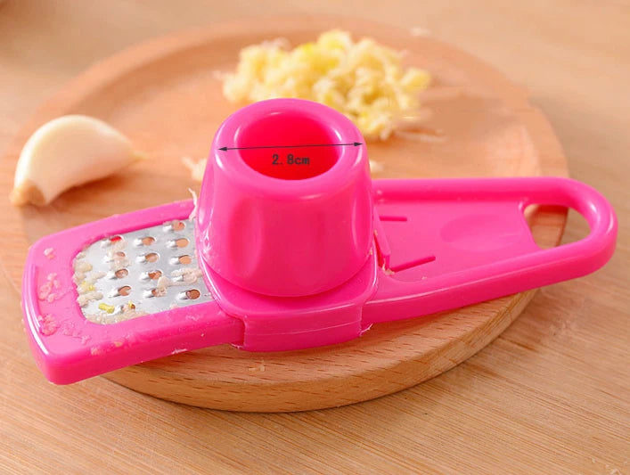 Trituradora de ajo de 1/2 piezas, prensa Manual multifuncional, rallador de ajo de jengibre, cortador, pelador de ajo, herramientas de cocina