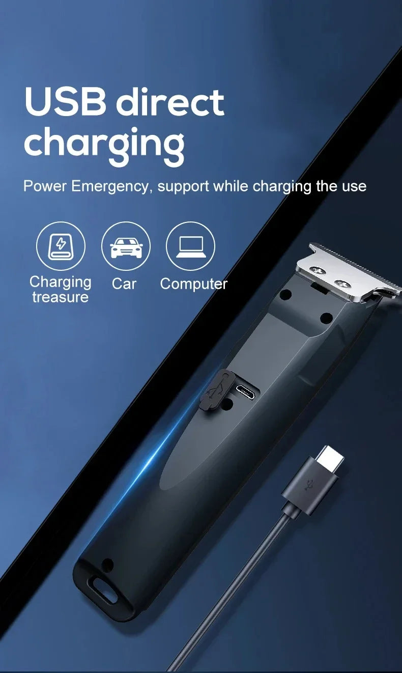 Nueva Cortadora de Pelo Eléctrica 2026 para Hombre, Recortadora Corporal y de Vello Púbico, Impermeable, con Cuchilla de Cerámica Reemplazable
