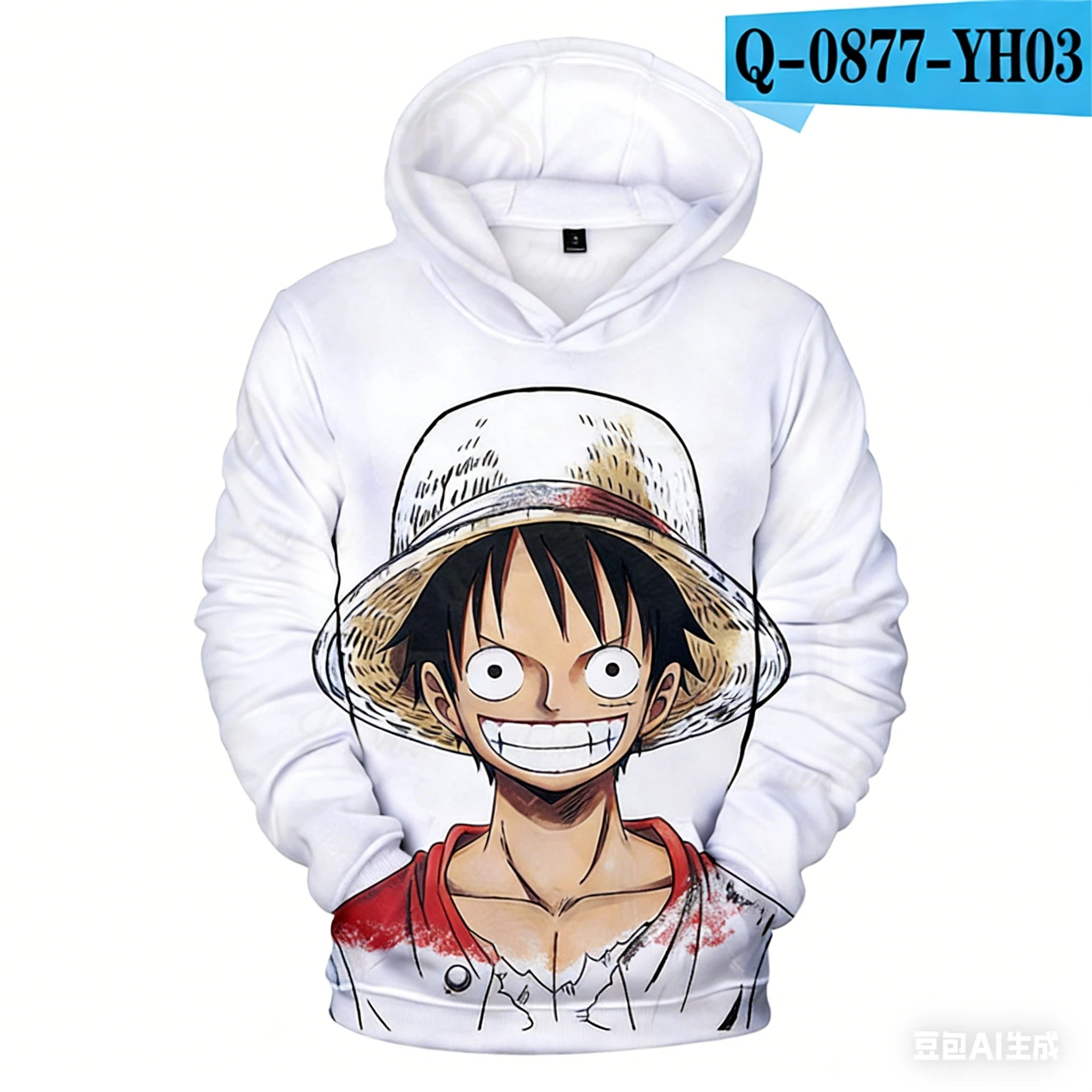 2025 Anime One Piece Monkey D. Luffy Sudaderas con capucha Sudadera Niños Adultos Manga larga Sudaderas con capucha con estampado 3D Sudadera para niños Jersey