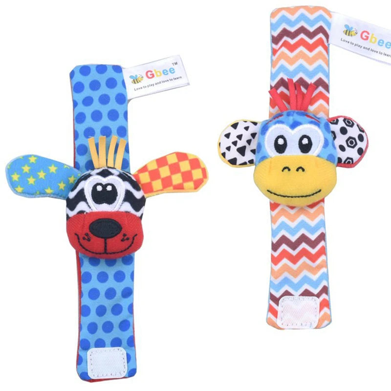 Juguetes de animales de peluche para bebés, sonajeros de muñeca, sonajeros para recién nacidos, juguetes para hacer sonidos, sonajero para bebés de 0 a 12 meses