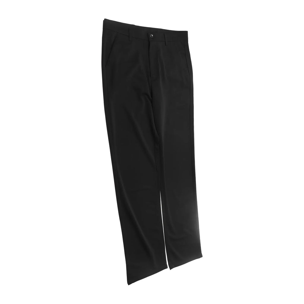Pantalones de hombre Pantalones de cintura alta Pantalones largos adelgazantes Pantalones rectos de color puro Pantalones largos de hombre
