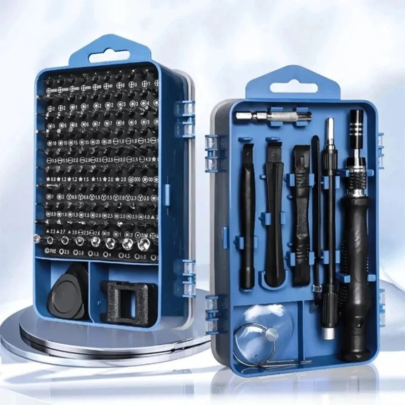 Juego de destornilladores de precisión profesionales 115 en 1, Kit de puntas hexagonales Torx magnéticas, herramienta de reparación electrónica para Xiaomi, Mac, PC y iPhone