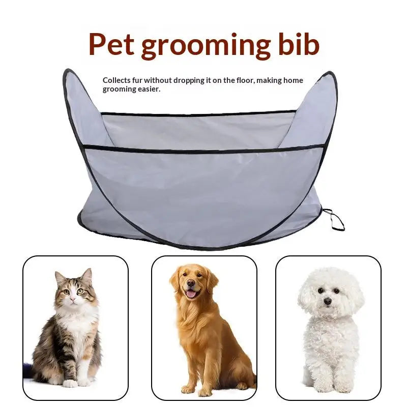 Nueva Bolsa de Red para Almacenamiento de Pelo de Mascotas, Cesta Impermeable Ajustable para Esquilado y Recorte Fácil, Suministros de Limpieza para Mascotas