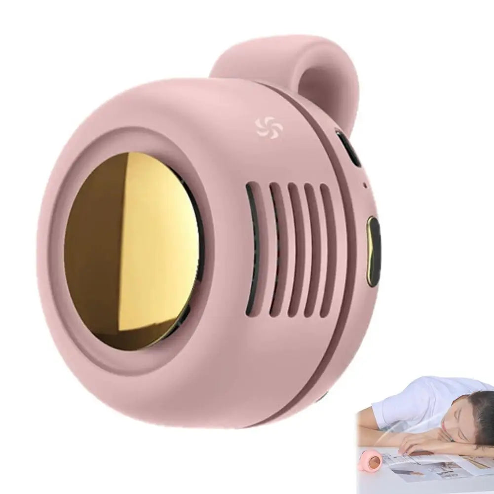 Mini ventilador con clip para colgar en la cintura y el cuello, ventilador eléctrico de refrigeración por aire, ventilador USB sin aspas para acampar al aire libre, accesorios de pesca