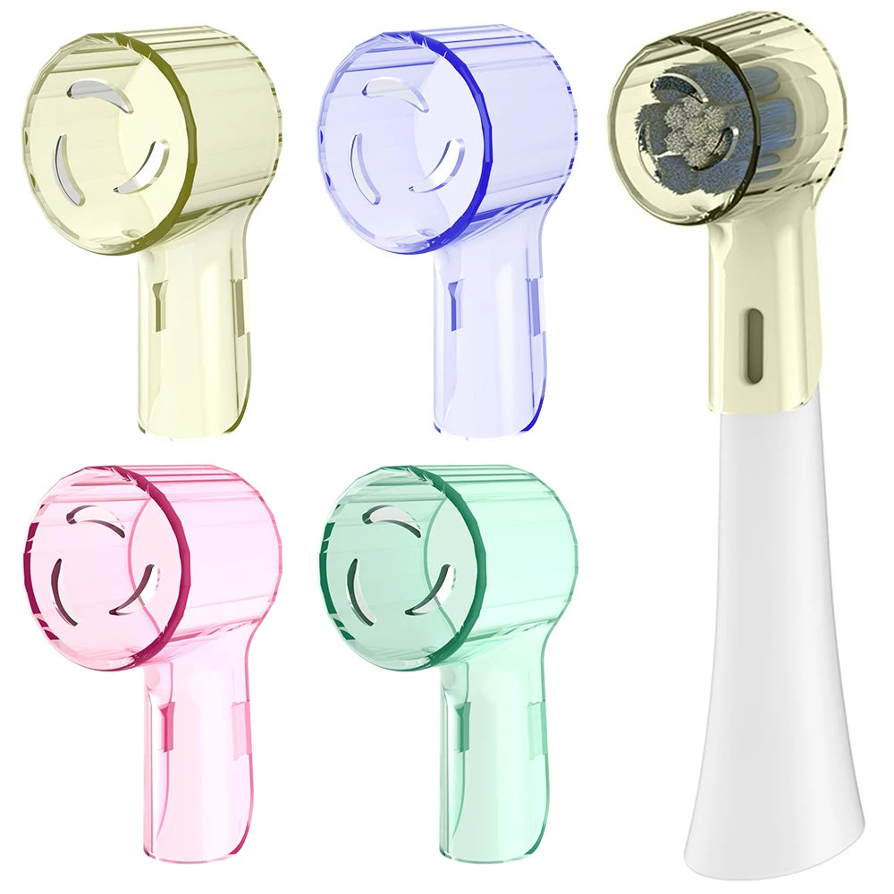 4 Uds. Compatible con cabezales de cepillo de dientes eléctrico Oral B iO, cubiertas a prueba de polvo, tapa protectora para todas las cabezales de cepillo de dientes redondos