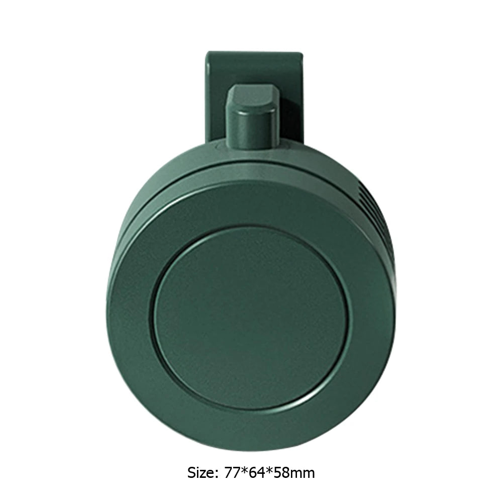 Mini ventilador portátil con Clip, ventilador de refrigeración eléctrico sin aspas de 3 velocidades, ventilador colgante para cintura, cuello, cintura, recargable por USB para exteriores