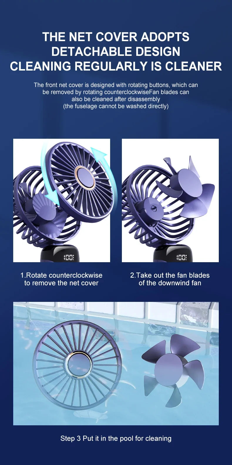 Mini ventilador de mano de 5000mAh, inalámbrico, recargable por USB, portátil, pantalla Digital, soporte para teléfono, ventilador plegable de 5 velocidades para colgar en el cuello
