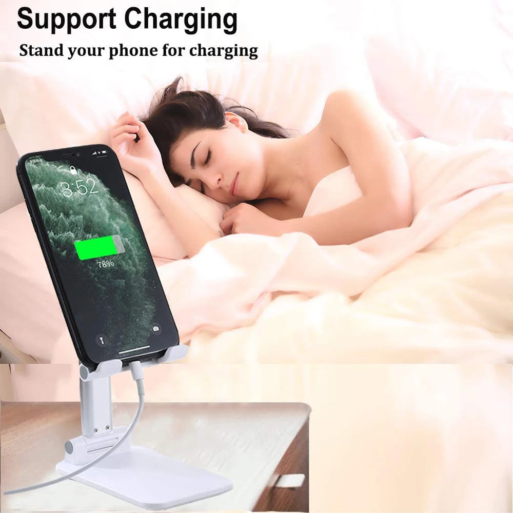 Soporte de escritorio para teléfono inteligente, soporte plegable para tableta, iPhone, iPad, Samsung, Huawei y Xiaomi