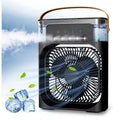 Ventilador humidificador portátil, aire acondicionado, Enfriador de aire pequeño para el hogar, hidromasaje, ajuste de aire portátil para oficina, ventilador de 3 velocidades