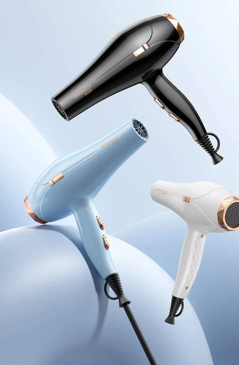 Secador de Pelo de Secado Rápido en 11 Segundos con Núcleo de Cobre Puro, Cuidado del Cabello con Iones Negativos y Luz Azul de Alta Velocidad, Secador de Pelo Profesional para el Hogar