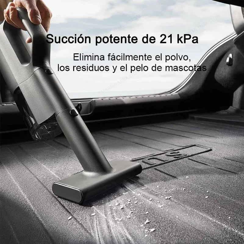 Aspiradora para coche MIJIA, succión de 21 kPa, carga rápida tipo C, recipiente para polvo de 150 ml, para aspiradoras inalámbricas domésticas, batería de 2400 mAh