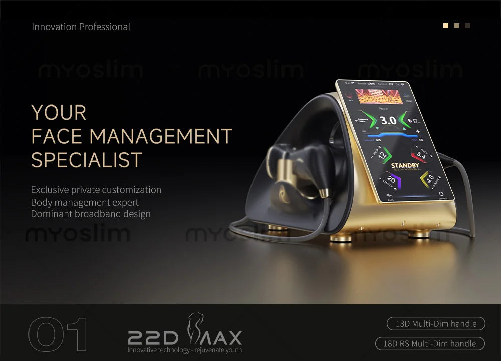 Máquina de Belleza HIFU 22D MAX para Rejuvenecimiento Facial, Adelgazamiento y Reducción de Grasa, Último Modelo