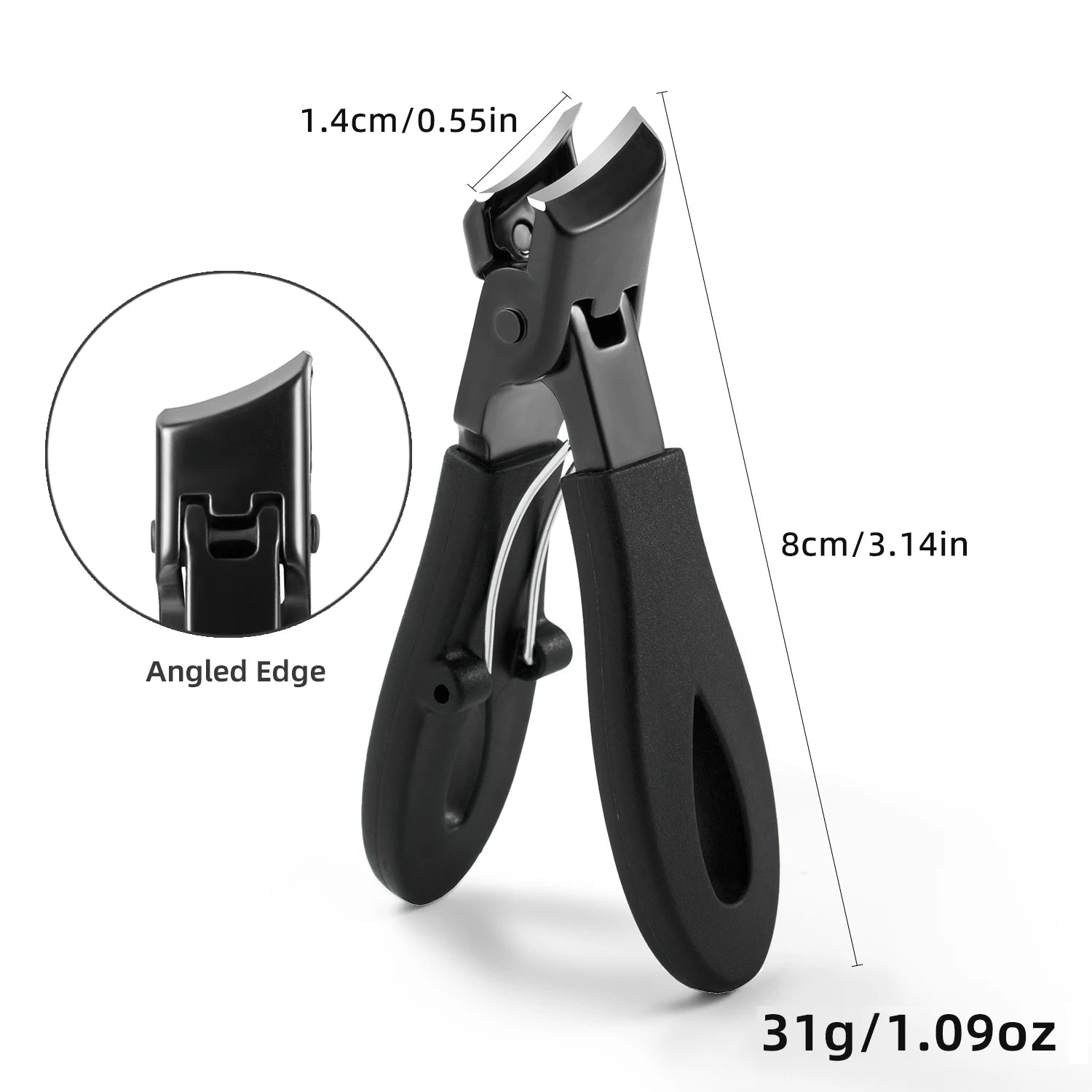 Juego de herramientas para uñas encarnadas, cortaúñas gruesas y pesadas, pinza de precisión, lima de esmeril para uñas de los pies resistentes de acero inoxidable, 4 Uds.