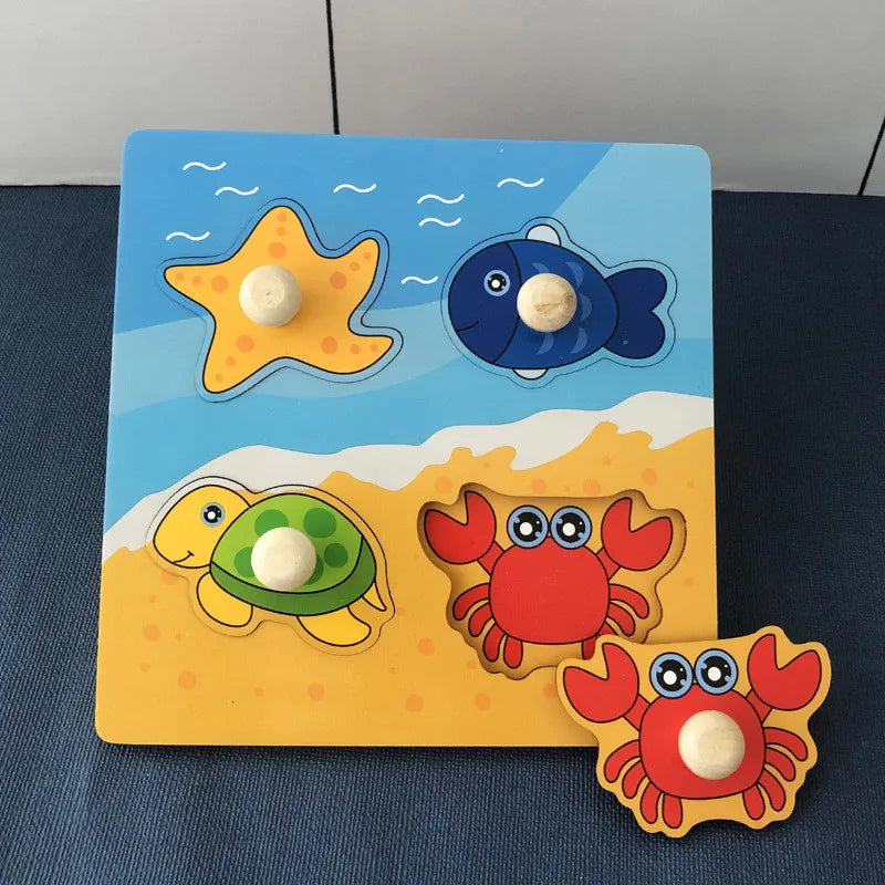 Rompecabezas Montessori para bebés juguetes de madera para niños de 1 2 y 3 años juegos educativos de aprendizaje para niños regalos de cumpleaños para niños