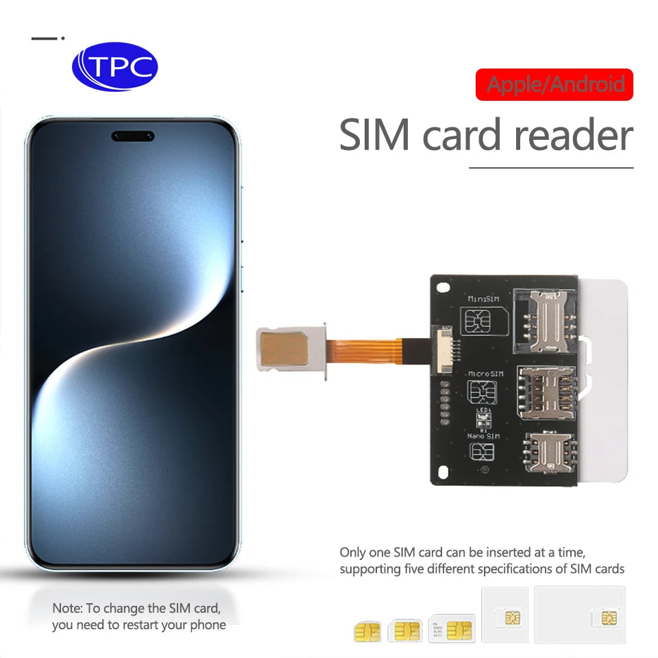 Herramientas de Activación de Nano SIM FPV, Convertidor a Tarjeta Inteligente, Extensión de Tarjeta IC para Kit Adaptador de Tarjeta Micro y Nano SIM