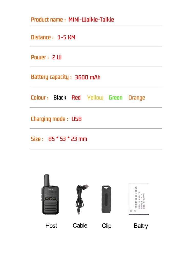 2 uds Mini juguete 1 ~ 5 Km UHF regalo transceptor bidireccional 1S 2S tableta fuselaje colorido nuevos niños Talki Walki Walkie Talkie Radio